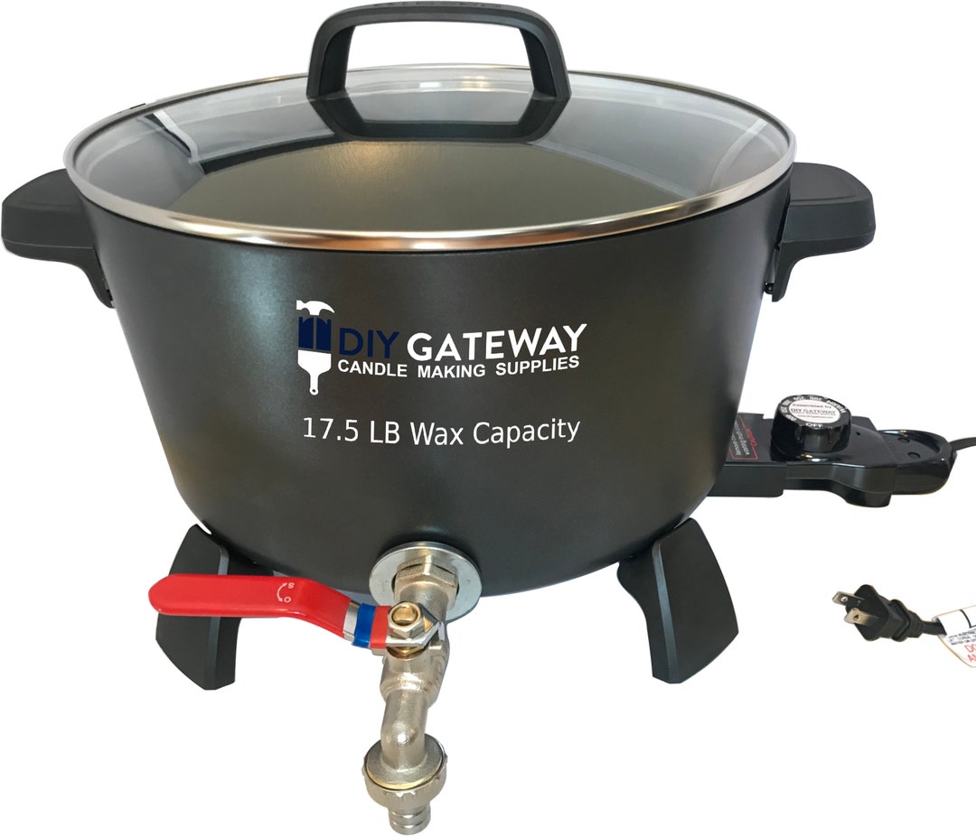 Wax Melter for Candle Making: Extra Large 17 LB Wax Capacity Electric Wax  Melting Pot Machine With Quick-pour Spout & Free Ebook 