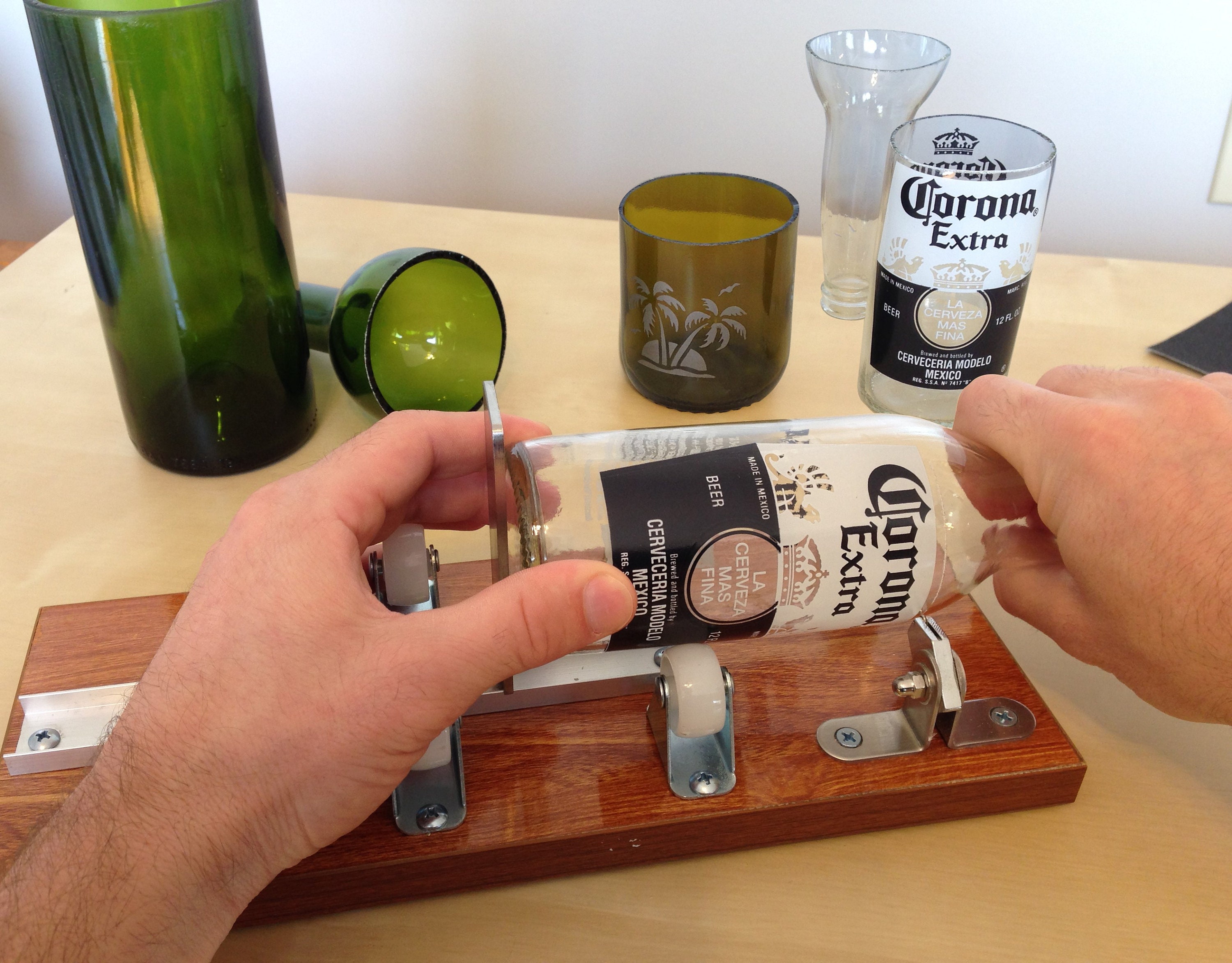 Glass Bottle Cutter, Upcycle Ez-cut, Wine & Beer Bottle Cutting