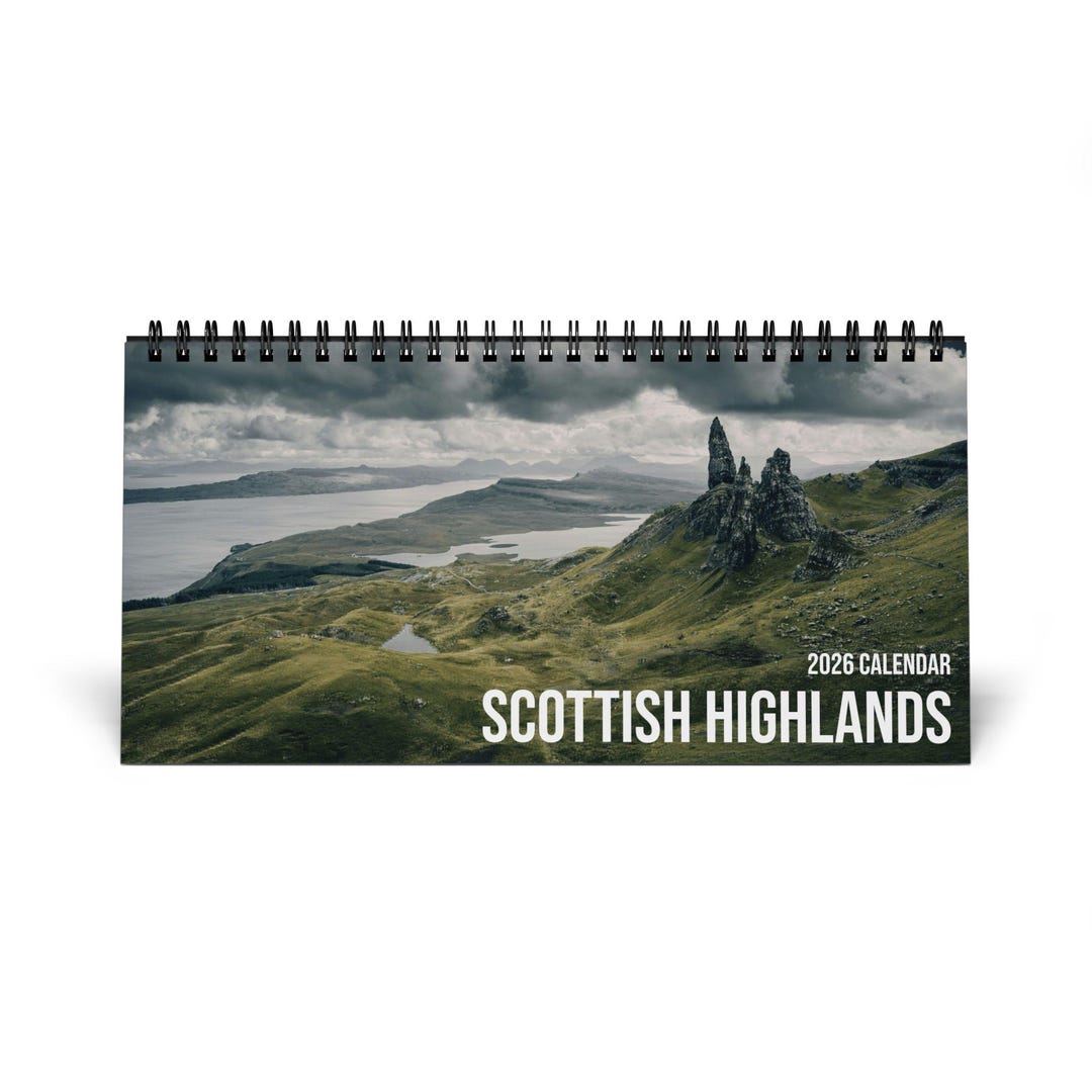 Scottish Highlands 2026 Desktop Calendar Etsy Il 6sc4