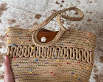 Cord Rainbow Shoulder Bag