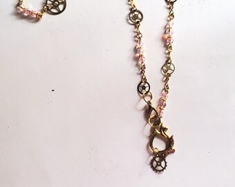 Steampunk-klocka med redskapshalsband