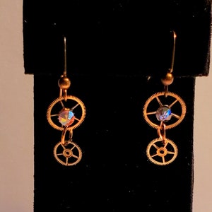 Steampunk Gear Earrings