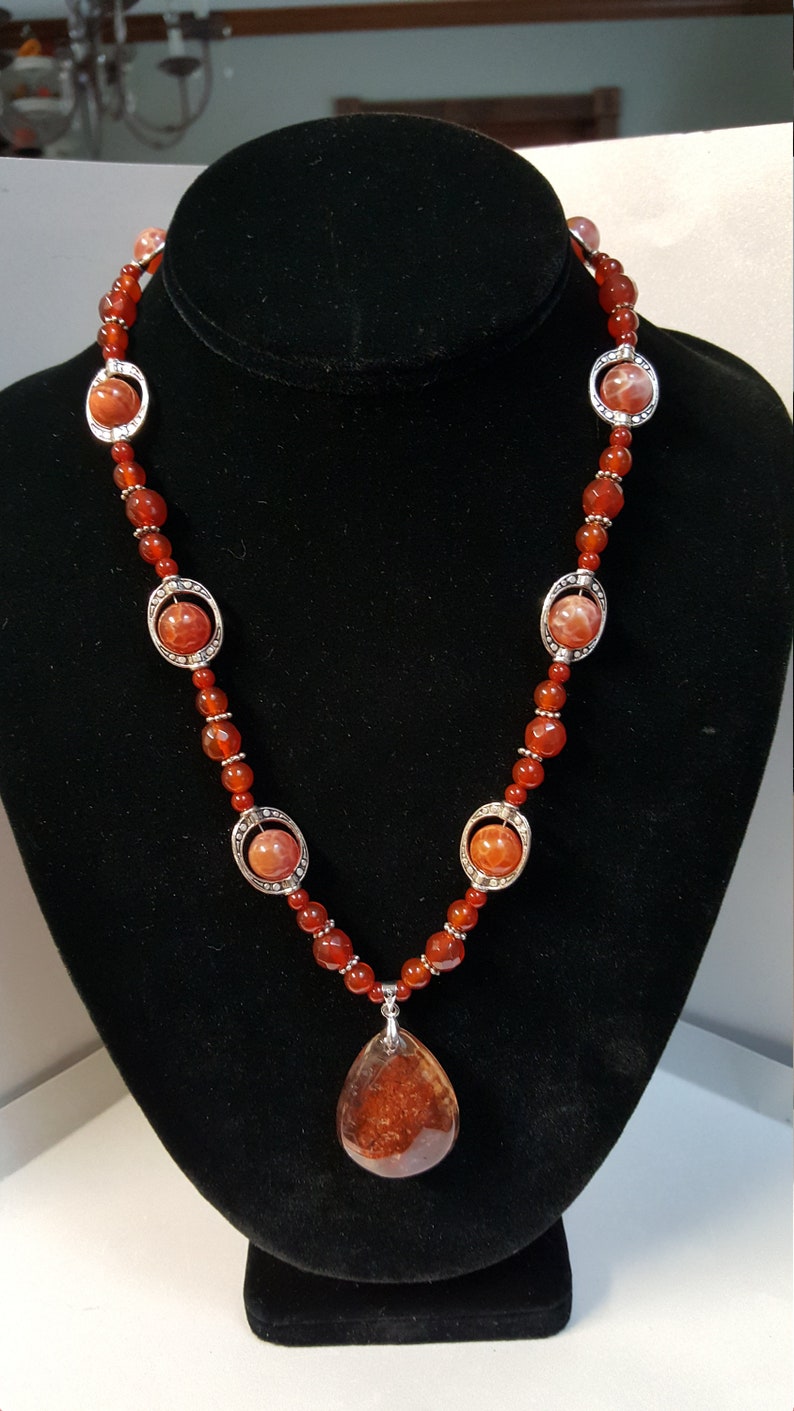Ghost Phantom Quartz Beaded necklace