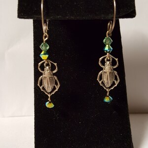 Scarab Charm Earrings