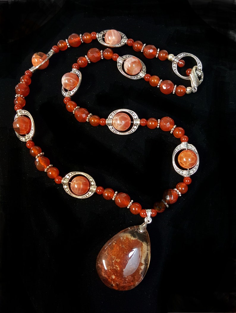 Ghost Phantom Quartz Beaded necklace