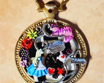 Alice in Wonderland Pocket Watch Pin