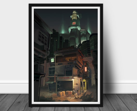 Final Fantasy Vii Sector Large Print 42x59 Cm Poster Etsy