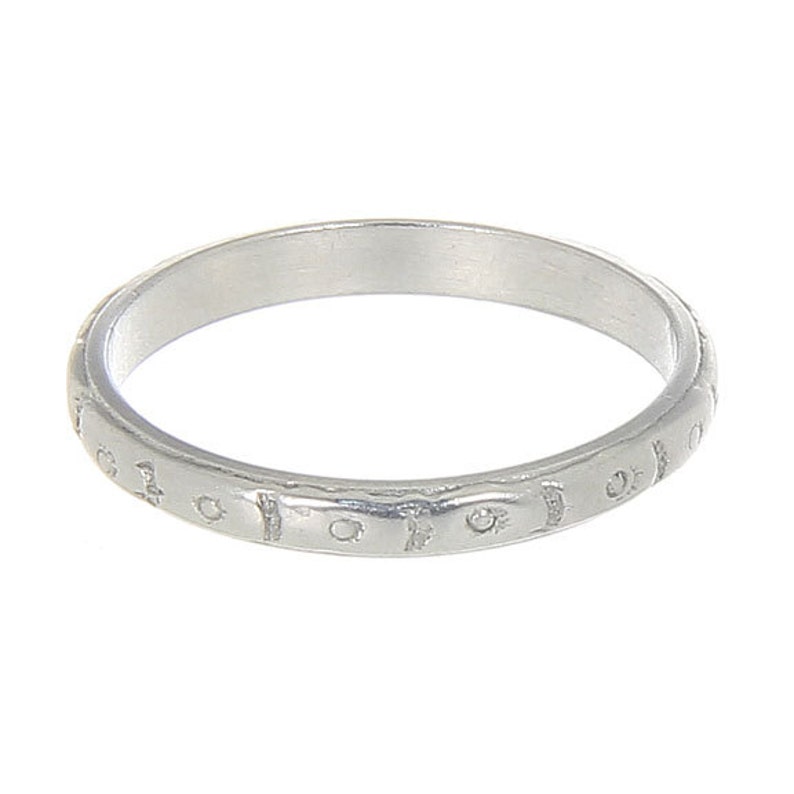 Beautiful Art Deco Platinum Wedding Band Ring | Etsy