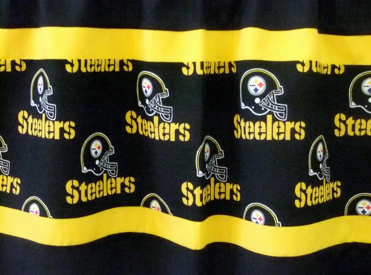 Valance Curtain Pittsburgh Steelers NFL Football Black Custom Etsy