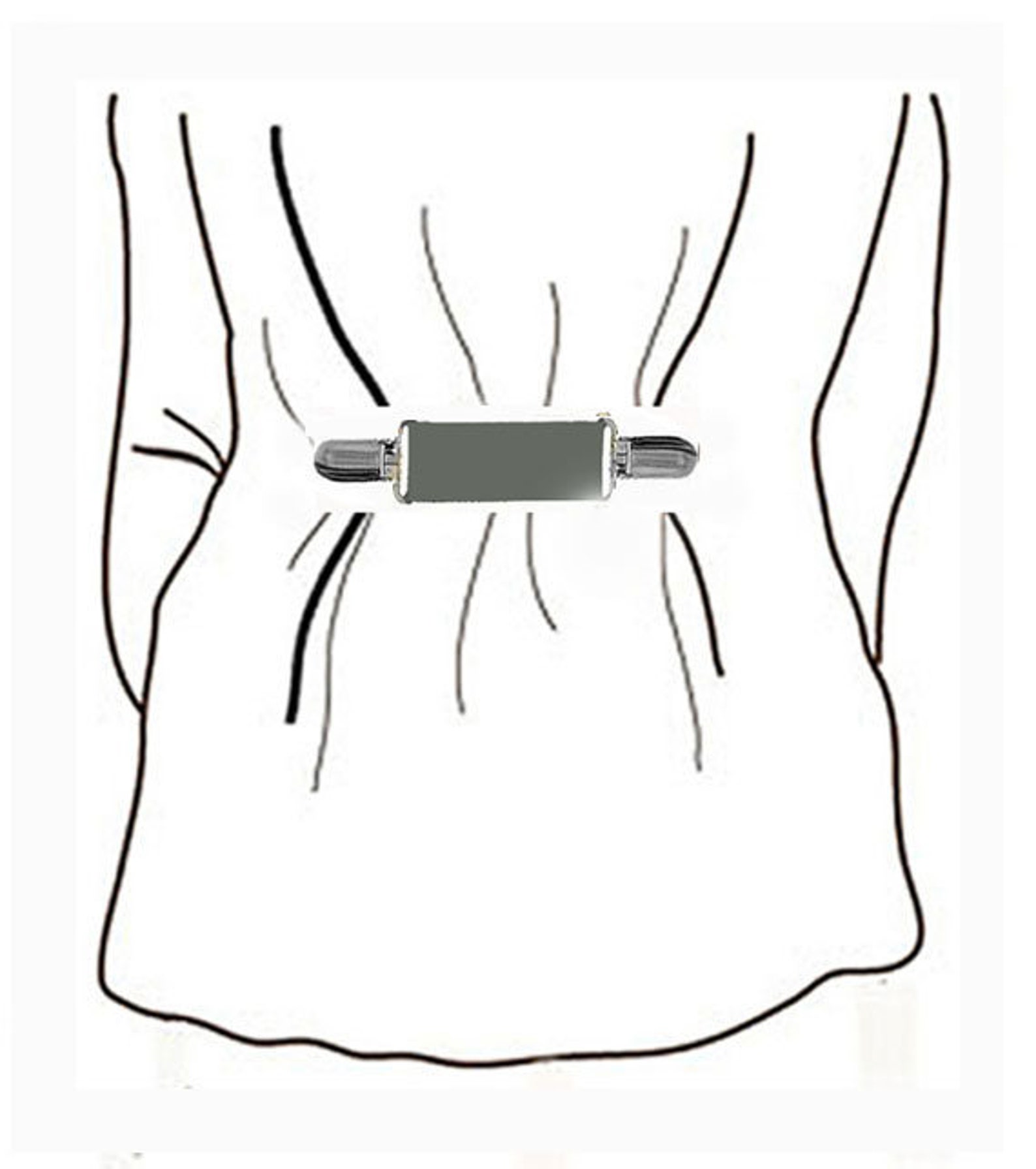 DRESS CLIPS Set of Charcoal..white..medium Gray Gold or Etsy