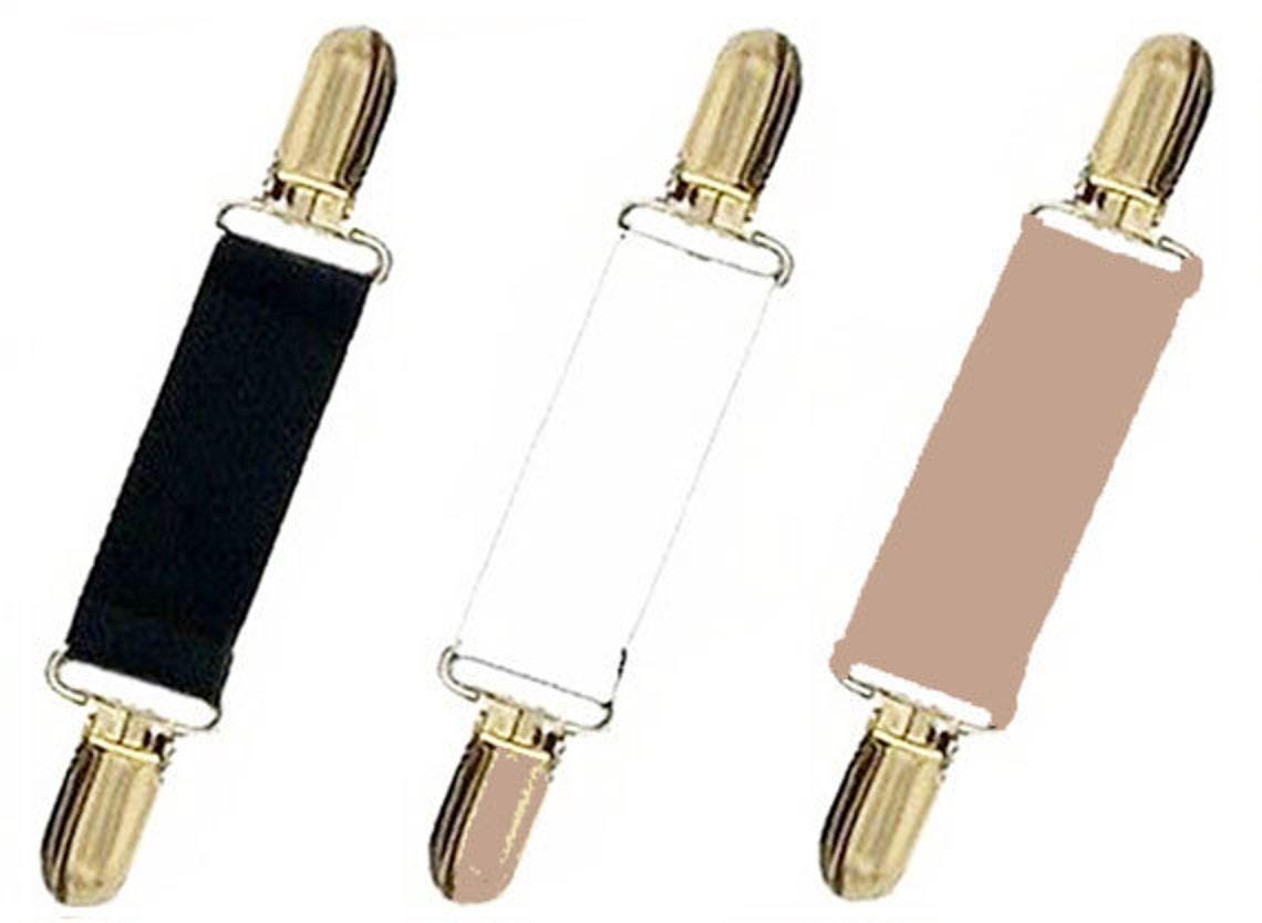 DRESS CLIPS Set of Black..white..tan Gold or Silver Insert Etsy