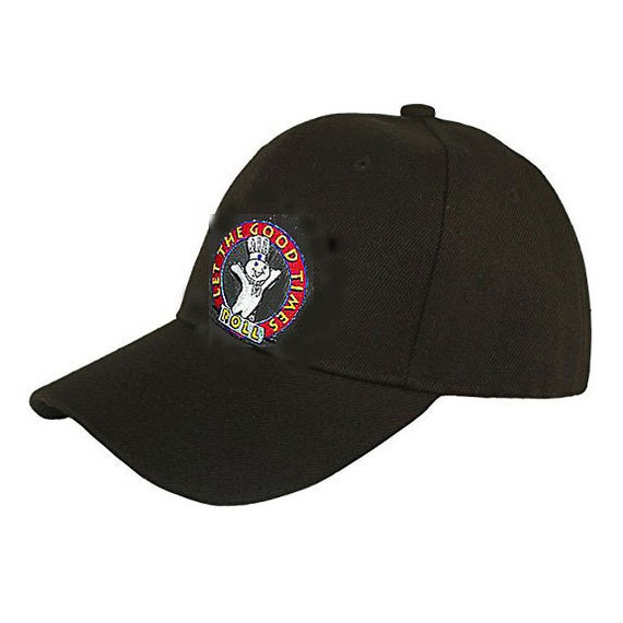 PILLSBURY DOUGHBOY HAT - Black Baseball Cap - Embroi… - Gem