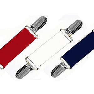 DRESS CLIPS Set of PATRIOTIC Red..White..Navy Gold or Silver Insert Clips Cinch Backs of Clothing Sweater Clips image 1