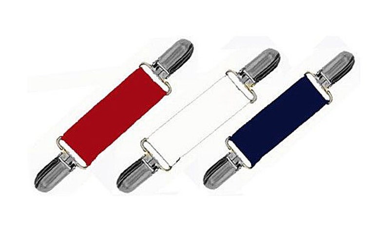 DRESS CLIPS Set of PATRIOTIC Red..White..Navy Gold or Silver Insert Clips Cinch Backs of Clothing Sweater Clips image 1