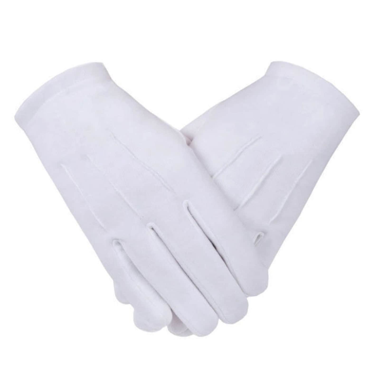 DRESS GLOVES WHITE Cotton in 5 Sizes for Better Fit Etsy