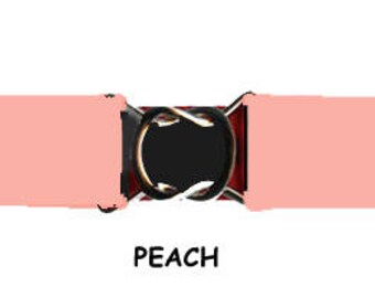 STRETCH BELT - PEACH 1" Wide Elastic * 3-Sizes for Kids & Adults *  Adjustable on Both Sides