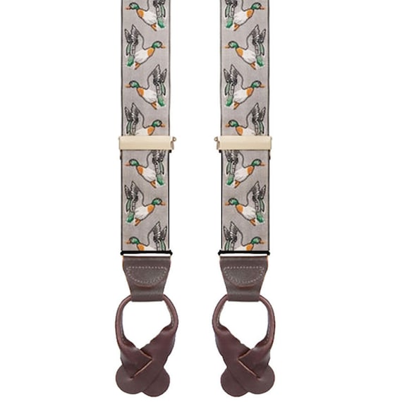 MALLARDS BRACES - Waterfowl Button Suspenders - 1… - image 1