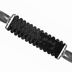 DRESS CLIP Black SEQUINS Gold or Silver Cllps Gather the Back of ...