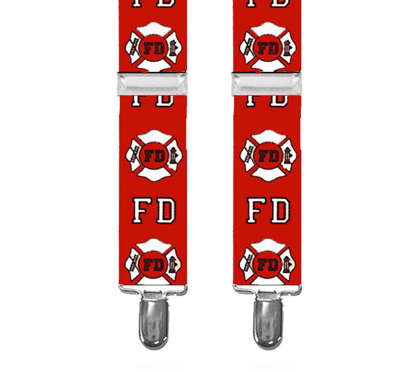 KIDS SUSPENDERS FIREMAN 3 Sizes for Better Fit 1.5 Etsy