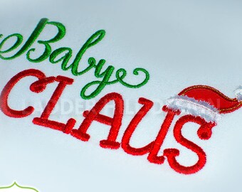 Applique Santa Claus-Baby Claus Applique Embroidery - Baby Claus Applique Design-Baby Claus Onsie-First Christmas Embroidery 2018 CHR105