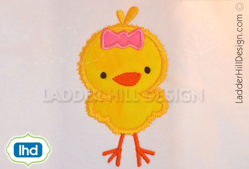 Chick Easter Applique Chick Applique Machine Embroidery Etsy