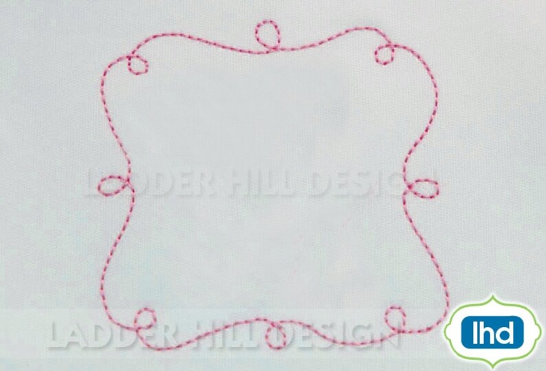 Quilt Label Border Embroidery Design Quilt Border Design Etsy