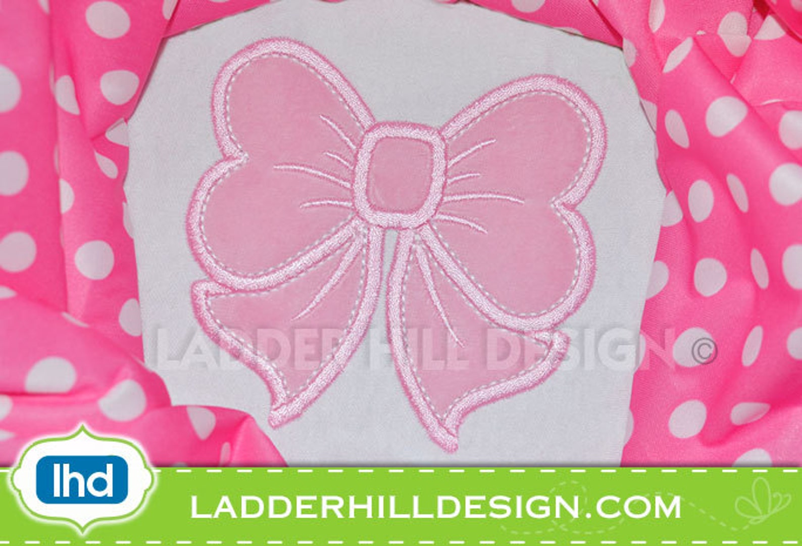 Bow Applique Design Machine Embroidery Bow Download Etsy