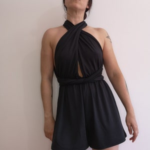 Halter Neck Tie back playsuit.