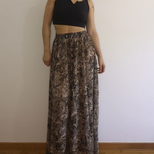 Leopard maxi skirt xxl on sale