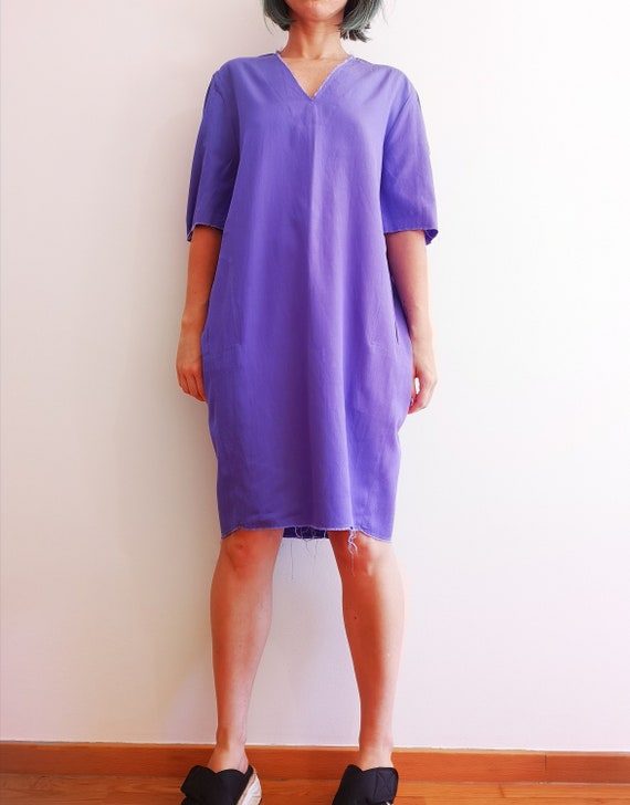 Lilac short sleeve dress