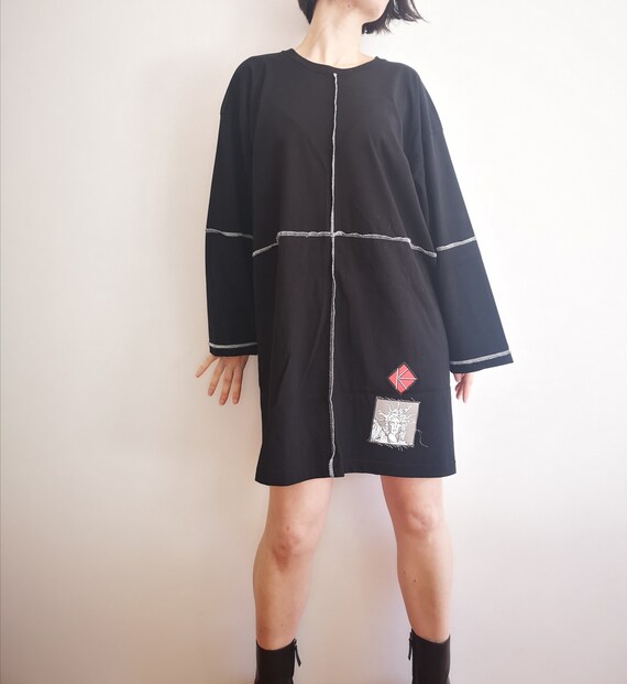 black long sleeve t shirt dress Jocelyn Maxi Dress