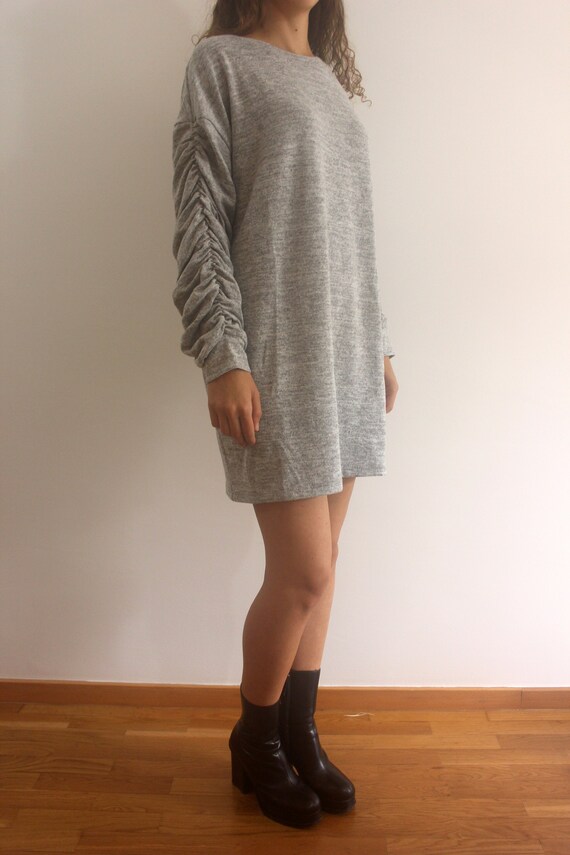 grey jumper dress