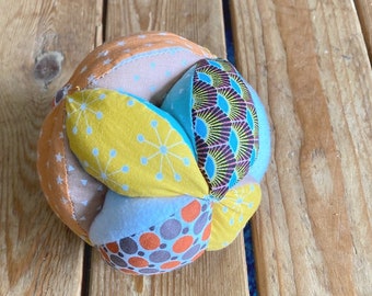 montessori gripping ball, baby development toy, multicolored ball, fabric ball, gripping ball, boy toy