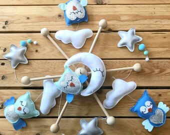 Bebe Hibou Mobile Etsy