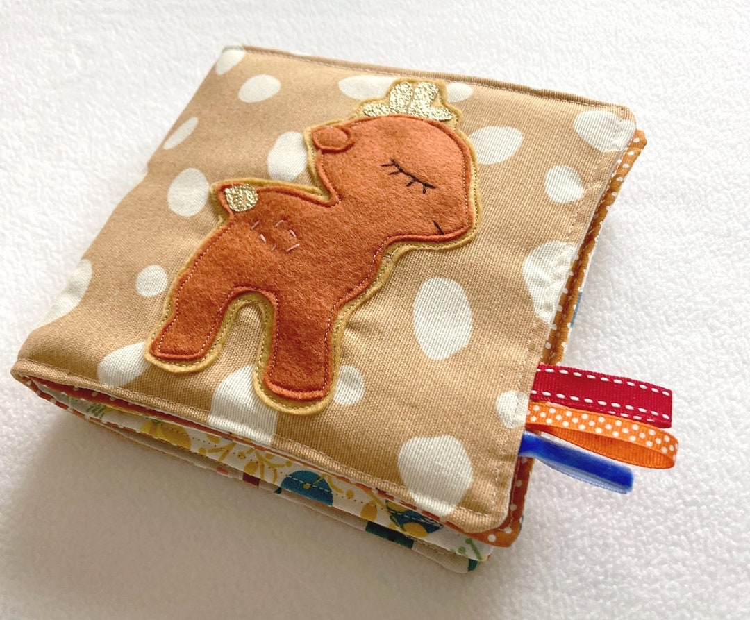 Baby Fabric Book, Quiet Book, Forest Animal Fabric Book, Forest Fabric
