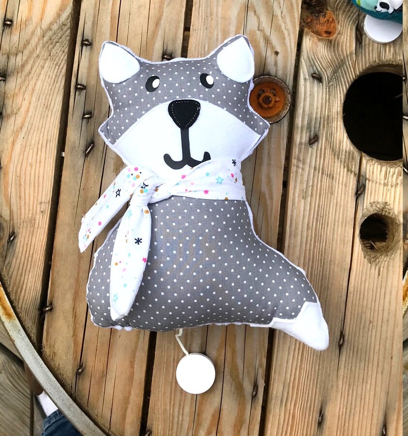 Doudou Musical Renard Renard Boite A Musique Decoration Etsy