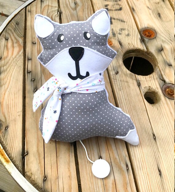 Doudou Musical Renard Renard Boite A Musique Decoration Etsy