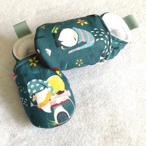 Soft savannah slippers, cotton and suede for the sole, baby slippers, walking slippers, baby slippers