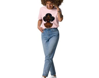 Queen of Kush T-Shirt | Afrocentric Queen Graphic Tee | Black Woman Art Shirt | African Culture Streetwear | Organic Cotton Tee