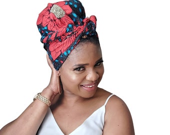 African Print Headwrap | Ankara Head Wrap | African Head Scarf | Bold Ankara Turban | Afrocentric Headwrap | African Fashion Accessory