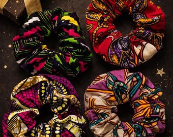 Afrocentric Ankara Scrunchies Set | Handmade Hair Accessories