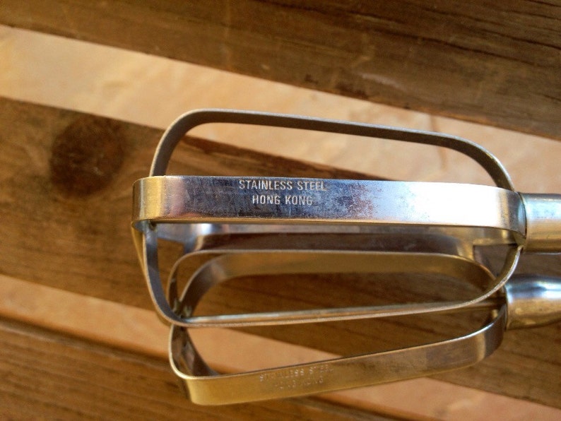 Vintage Hand Mixer Retro Kitchen hand mixer Metal Hand Etsy