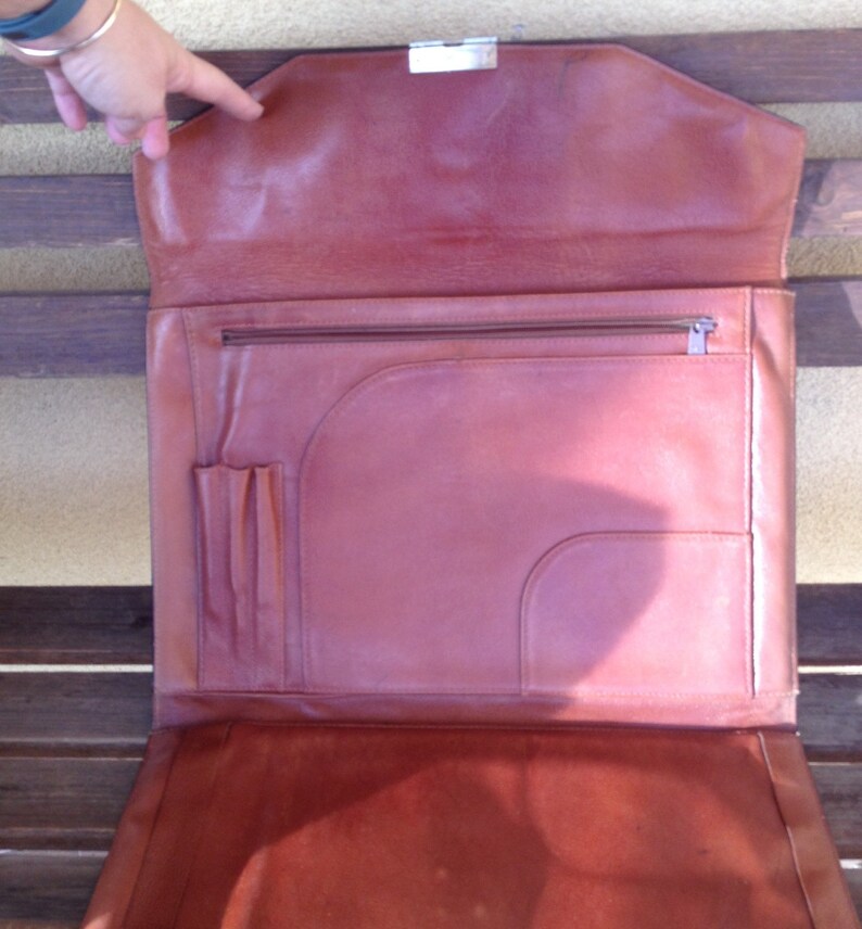 Samsonite Attache Portfolio Clutch Binder Brown Samsonite Etsy