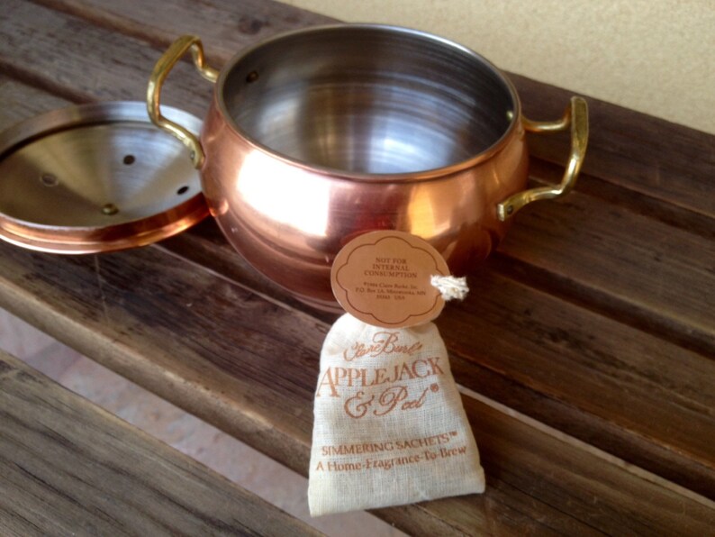 Copper Potpourri Pot Container Lidded Copper Pot Copper Etsy