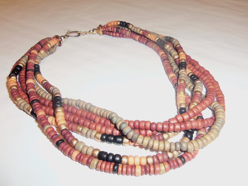 small wooden bead necklace