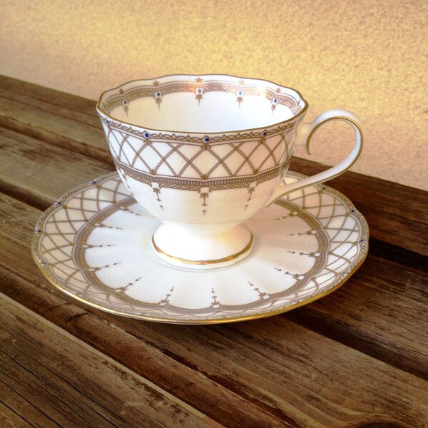Mikasa theekopje Collingswood Fine China kop en schotel Set - zeldzame Mikasa patroon Tea Cup - Collingswood vervanging china