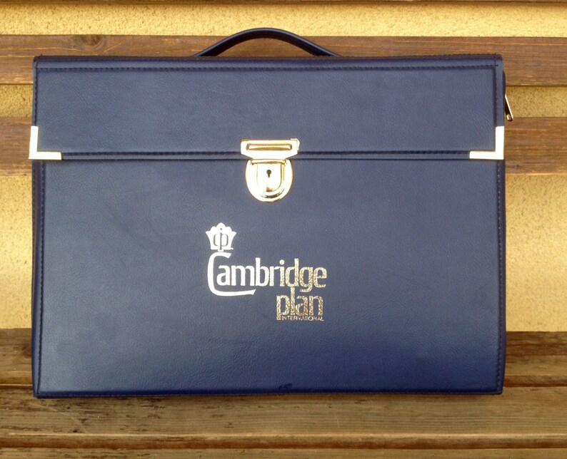 Hipster Attache Portfolio Briefcase Binder Cambridge Plan Etsy