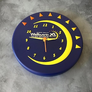 Wellbutrin XL Pharmaceutical Advertising Clock, Drug Rep