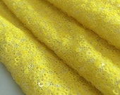 3mm Sequin Fabric,Yellow,White,Mint Green Sequin Fabric, Mesh Sequin Fabric, Sequin Dress Fabric,Sparkle Paillette FabricCraft Supplies