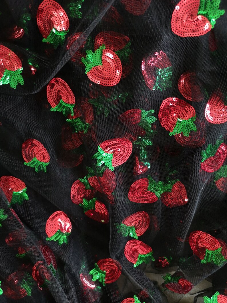 sequin strawberry